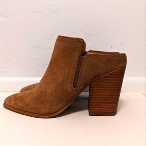 Aldo Heeled Mules - Tan Suede - size 10